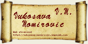 Vukosava Momirović vizit kartica